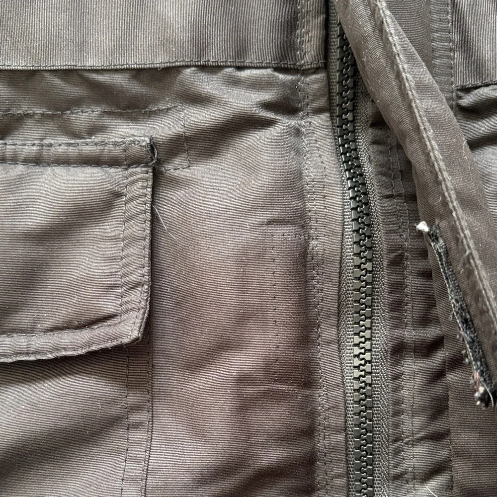 Avirex Black Puffer Coat with Faux Fur Hood - Picture 8 of 8